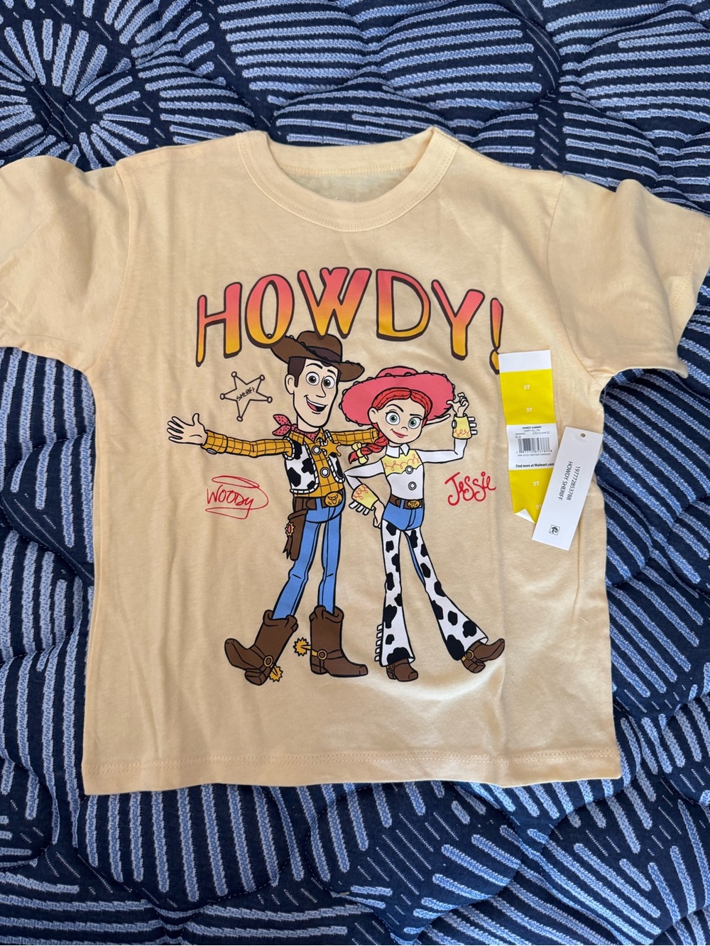 Disney Beige 'Howdy' Toy Story Woody & Jessie Graphic Tee